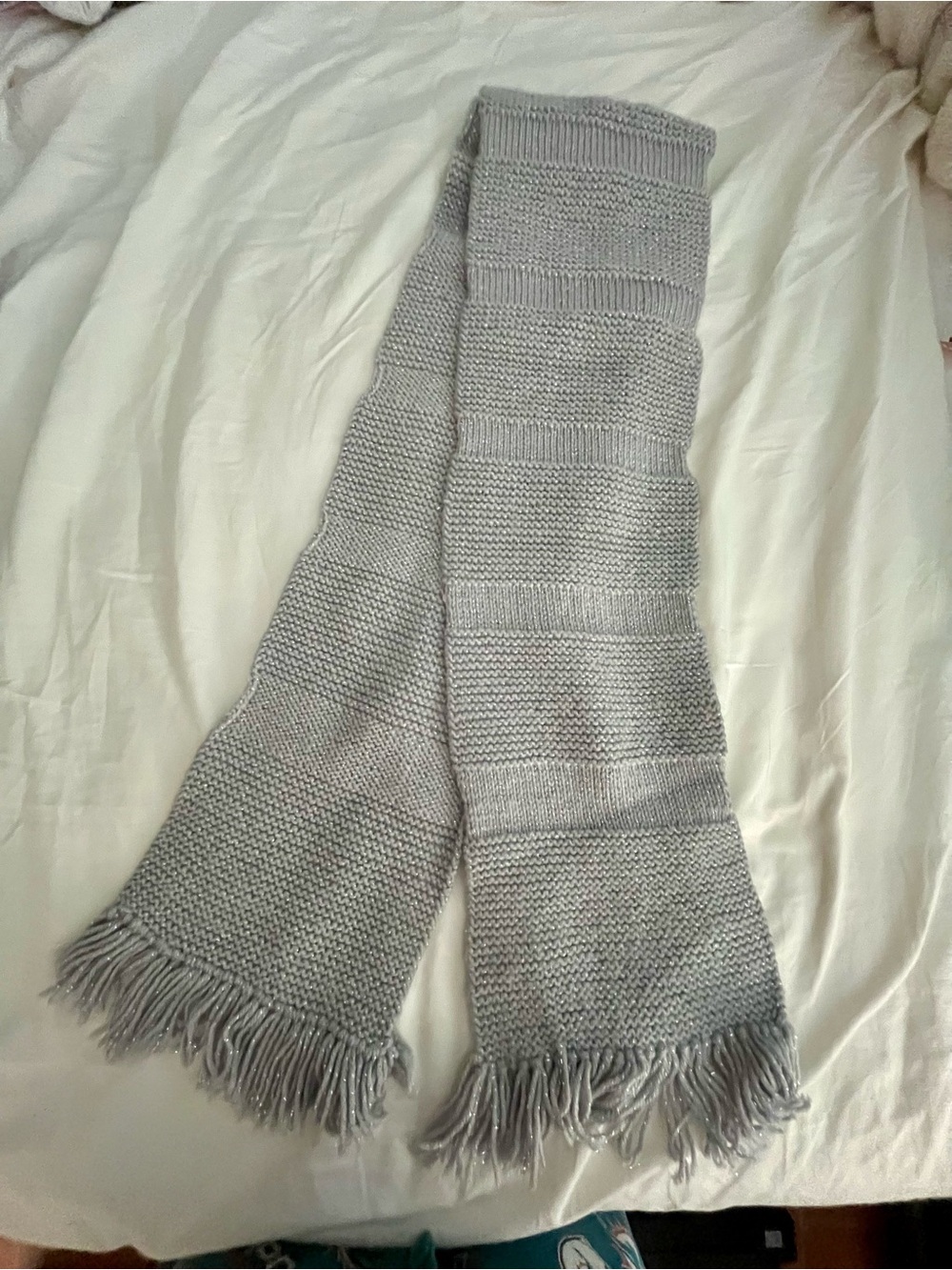 Silver/Gray handmade scarf